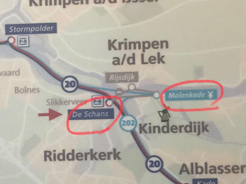 キンデルダイク/Kinderdijk風車群への行き方◆リッデルケルクからボートで